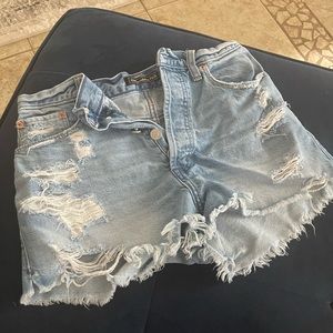 Denim Distressed Shorts